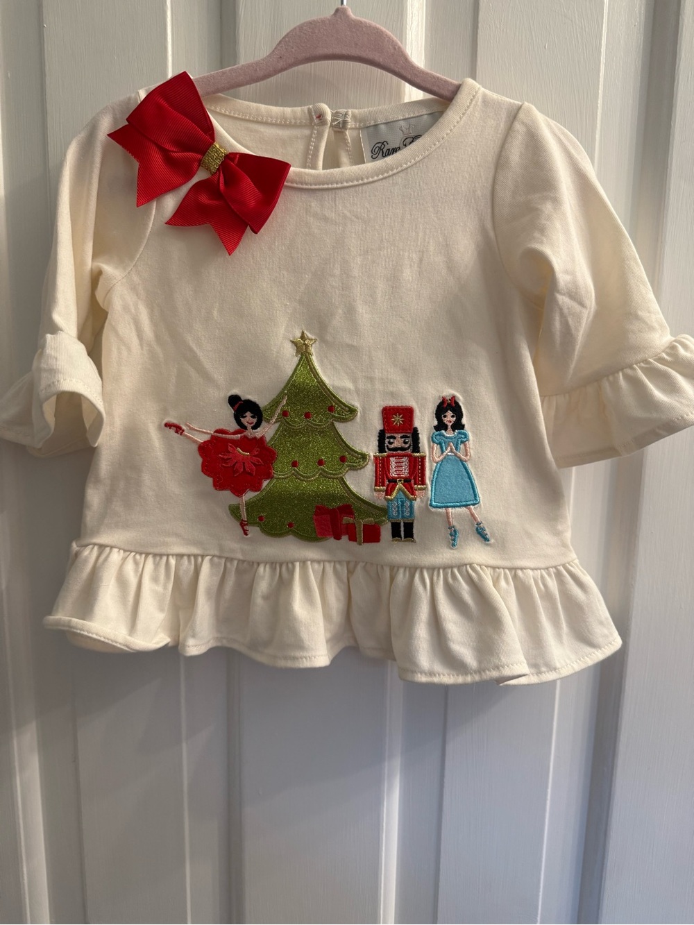 Rare Editions Baby Girl Nutcracker Christmas Tunic & Leggings Set 3-6M